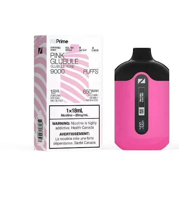 ZPrime Disposable Vape – 9000 Puffs – Pink Glubule