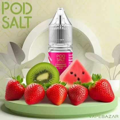 Pod Salt X Nikotinsalz Liquid – Strawberry Watermelon Kiwi - 20mg/ml, 10mg/ml