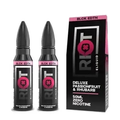 Riot Squad Deluxe Passionfruit and Rhubarb Shortfill 2 x 50ml