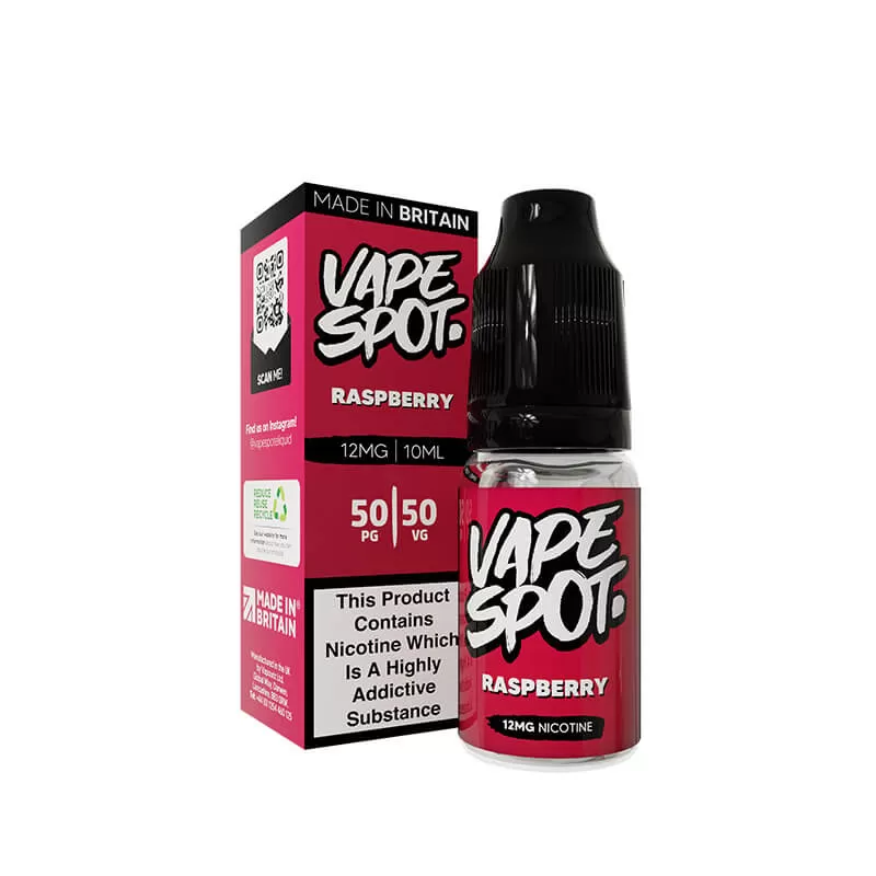 Vape Spot Raspberry E-Liquid 10ml - 6mg - Image 2