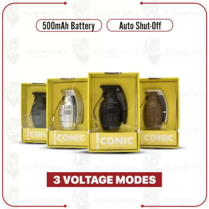 Iconic Grenade 510 Cart Battery - Black, Silver