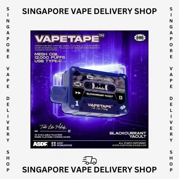 Vapetape 12000 Puffs - Grape Blackcurrant - Image 3