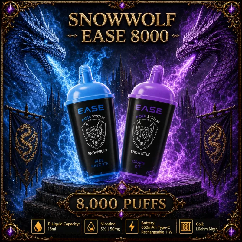 Snowwolf Ease 8000 - Blue Trio / 0% - Vapeciga