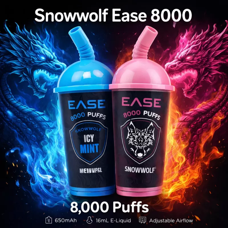 Snowwolf Ease 8000 - Blue Trio / 0% - Vapeciga - Image 2