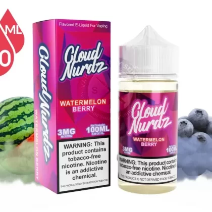 Watermelon Berry by Cloud Nurdz 100ml - Vape Product, Vape Product (63CF66)