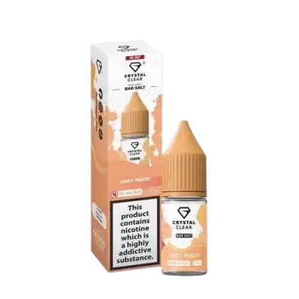 Juicy Peach Nic Salt by Crystal Clear Bar Salts