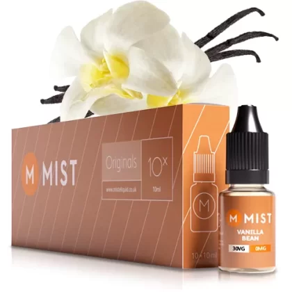 Vanilla Bean E Liquid (10x10ml) - 30PG/70VG (Extra Vapour) / NONE 0mg