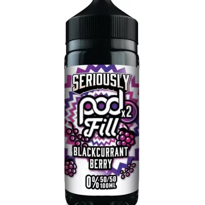 DOOZY SERIOUSLY PODFILL BLACKCURRANT BERRY 100ML SHORTFILL E-LIQUID