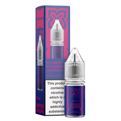 POD SALT NEXUS BLUEBERRY BLACKBERRY LEMONADE 10ML NIC SALT E-LIQUID