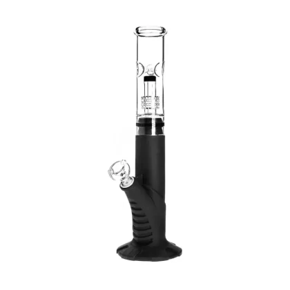Medusa Customs Silicone Straight Pipe w/Percolator Bong