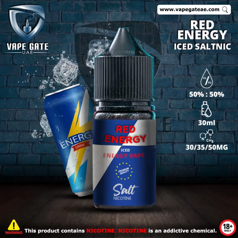 Iced Red Energy Drink 30 ml Saltnic - 30 mg - 30 ml