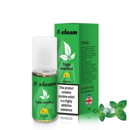 Triple Menthol 50/50 Eliquid 10ml by Steam