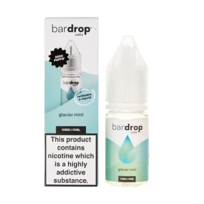 Glacier Mint Nic Salt E-Liquid by Bar Drop