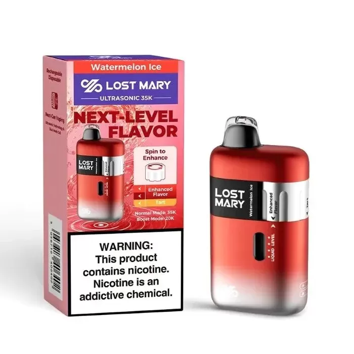 Lost Mary Watermelon Ice - Pack Count#Single Pack~Flavor#Watermelon Ice~Nicotine#50MG