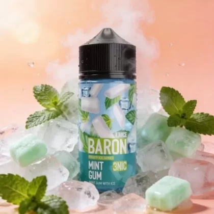 BARON ICE MINT GUM E-LIQUID 3MG 100ML