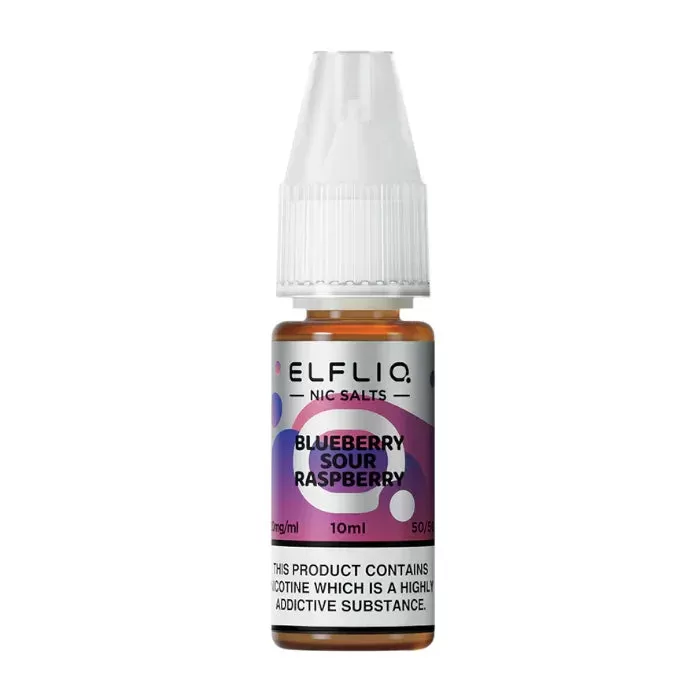 Blueberry Sour Raspberry By Elfbar Elfliq Nic Salt 10ml - 20mg