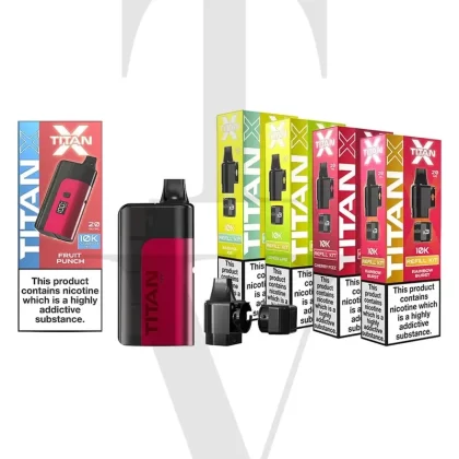 TITAN X 100K PRE-FILLED POD VAPE KIT BUNDLE
