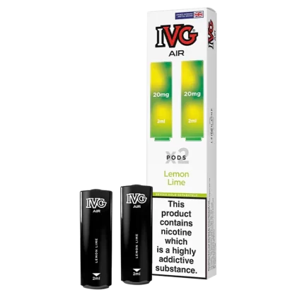 Lemon Lime IVG Air Replacement Pods - 20mg - Vape Product (E1A1DC)