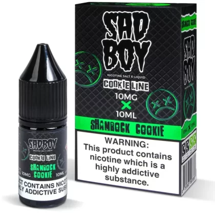 Sadboy Shamrock Cookie Nic Salt Vape Juice - 10 Pack - 10mg