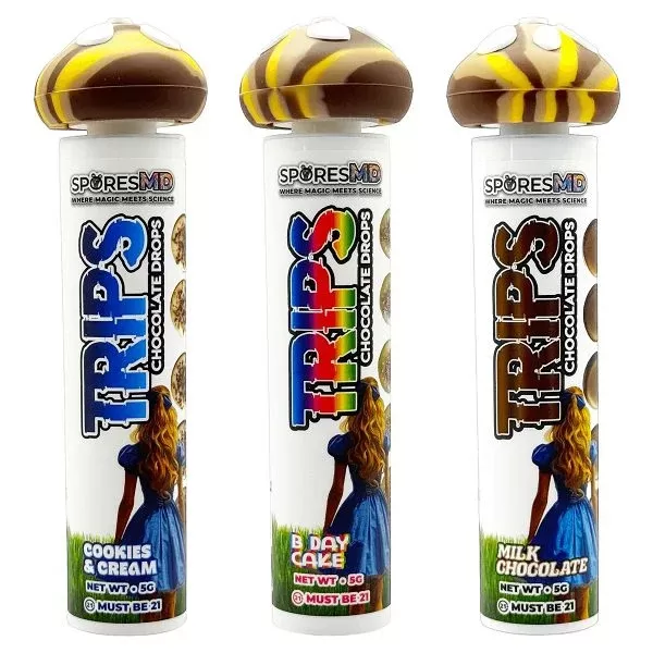 Trips Chocolate Bite .5g - flavors#Milk Chocolate>Cookies & Cream>B Day Cake