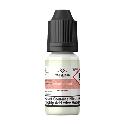 Vapemate Classic Peaches & Cream 10ml - Strength#0mg>3mg>6mg>12mg>18mg