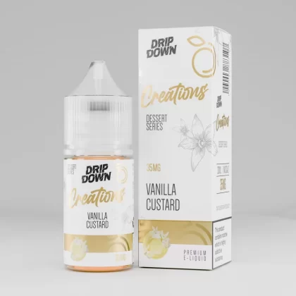 Drip Down Dessert Series – Vanilla Custard 30ml (35/50Mg) - Vapebar Pk