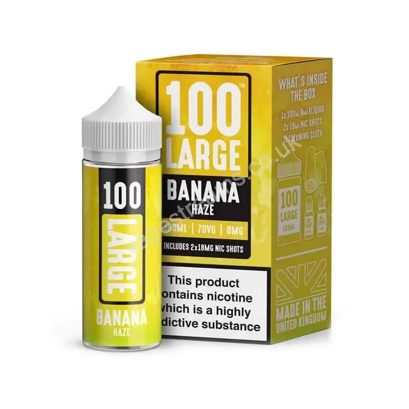 Banana Haze by 100 Large Juice Short Fill - Vapestreams Co