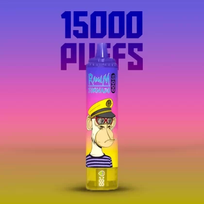RandM Tornado 15000 Peach Blueberry Candy