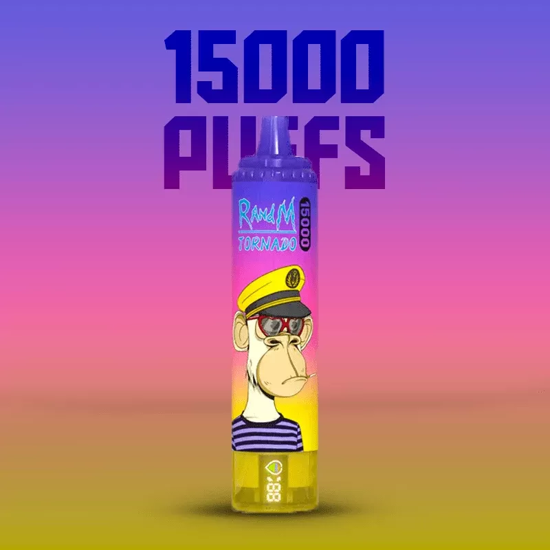 RandM Tornado 15000 Peach Blueberry Candy