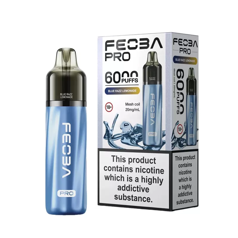 Feoba Bar Pro 6000 Prefilled Pod Kit - Blue Razz Lemonade - Image 3