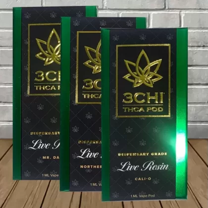 3Chi Dispensary Grade Live Resin THCa Pods 1ml