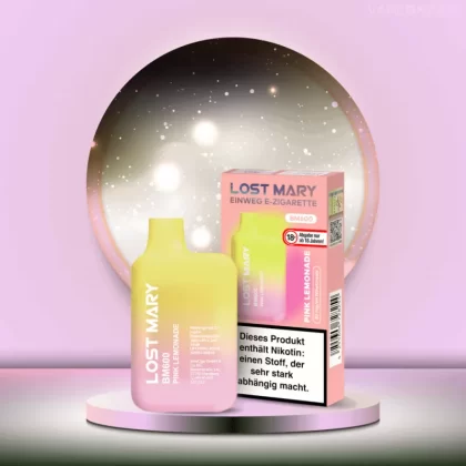 Elf Bar Lost Mary – Pink Lemonade - Elf Bar Lost Mary / Glycerin / Propylenglykol / Nikotinsalz / Aromastoffe / 20mg/ml / 550 mAh / ca. 600