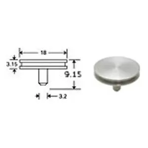 Ø18mm x 6mm pin height; Shorter pin for all ZEISS/LEO SEM, FESEM & FIB Systems