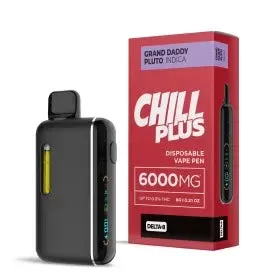 6000mg D8 Vape Pen – Grand Daddy Pluto – Indica – 6ml – Chill Plus - Vape Store