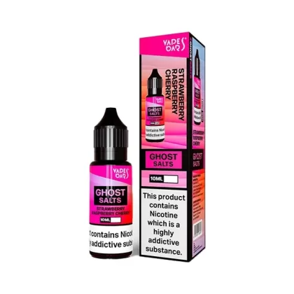 Vapes Bars Ghost Salts Strawberry Raspberry Cherry E Liquid 10ml - Nicotine Strength#20mg>10mg (E47511)