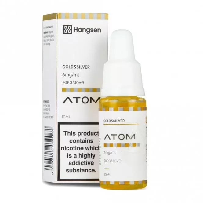 Hangsen Gold & Silver E Liquid – Atom Series (10ml)