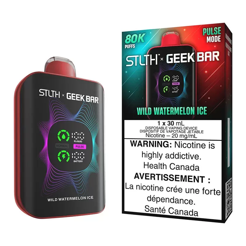 STLTH X Geek Bar Disposable Vape Device – Wild Watermelon Ice - Nicotine Strength#20mg/ml