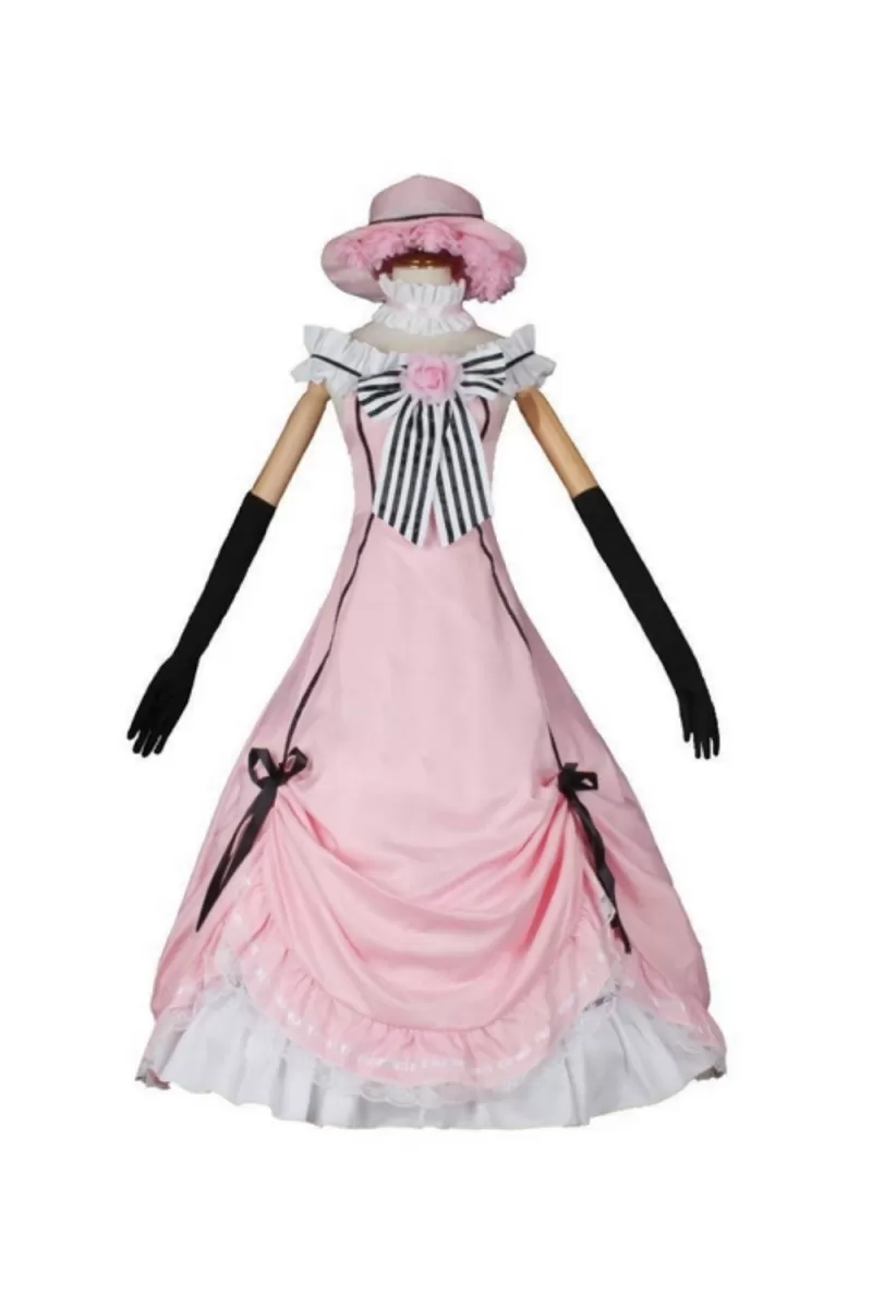 Victorian Earl Young Lady Dress Cosplay Costume - Premium Blue Gown Set - Image 3