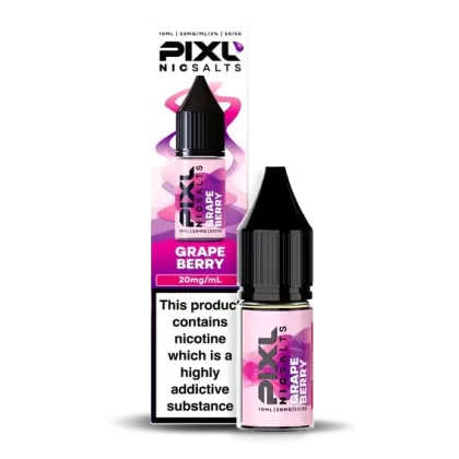 Grape Berry PIXL Nic Salt E-Liquid – 10mg & 20mg | 10ml Bottle | 5 or 10 Pack Options