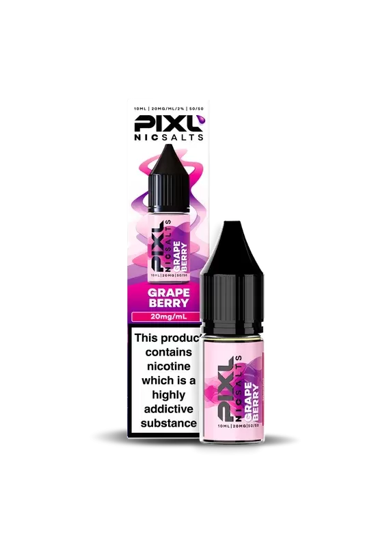 Grape Berry PIXL Nic Salt E-Liquid – 10mg & 20mg | 10ml Bottle | 5 or 10 Pack Options