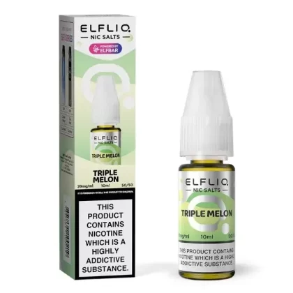 Triple Melon Elfliq Nic Salt Elf Liq E-Liquid 5mg, 10mg, 20mg – 5pks, 10pks & 20pks