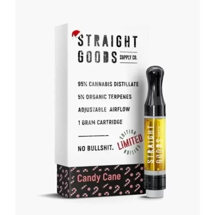 THC Vape Cartridge – Straight Goods 1gram Candy Cane Cart 95%THC