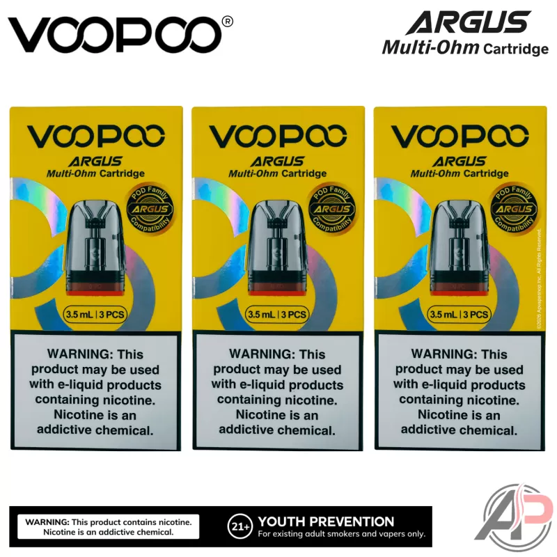 Voopoo Argus Multi-Ohm Pod Replacement Cartridges 3 Pack