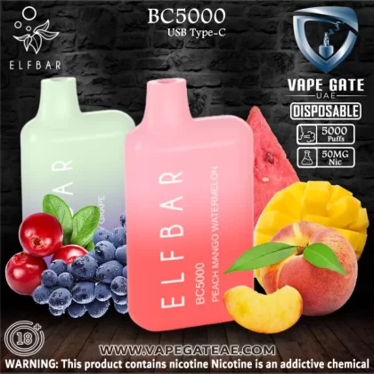 ELF Bar BC5000 Puffs Disposable Pod Device - Tropical Rainbow Blast / 50 mg