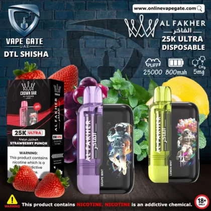 Al Fakher - 25K Ultra Disposable Vape (25,000 Puffs) - Two Apple / 5 mg
