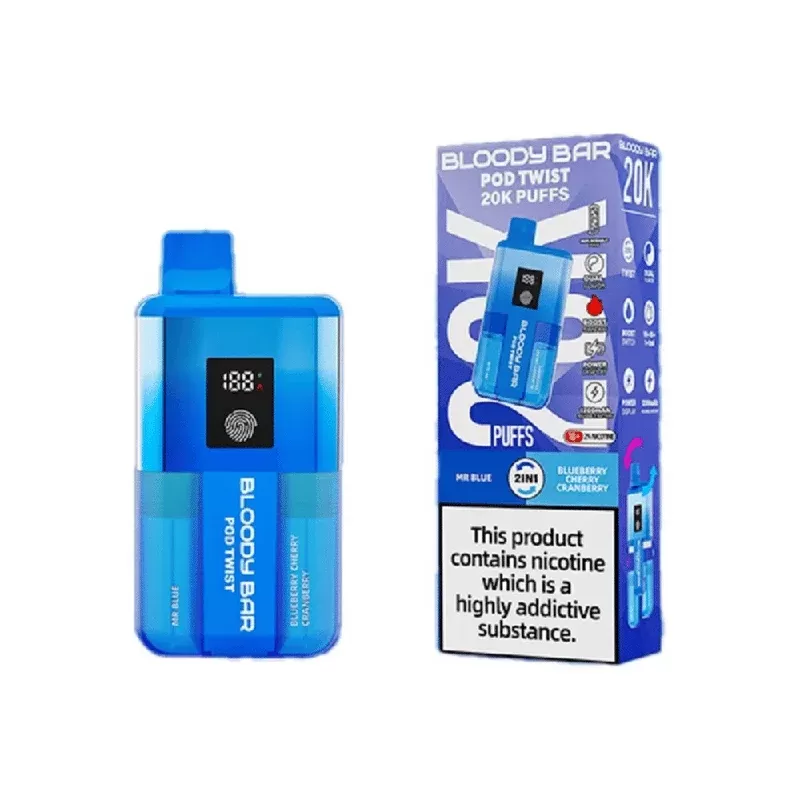 Bloody Bar 20K Prefilled Pod Kit Mr Blue / Blueberry Cherry Cranberry - Nicotine Strength#20mg