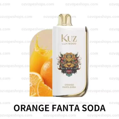KUZ Ultra 9000 Puffs – ORANGE FANTA SODA - Ozvapeone (09B290)
