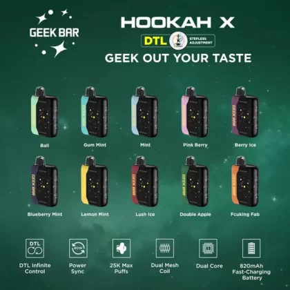 Geek Bar Hookah X 25K - Lemon Mint