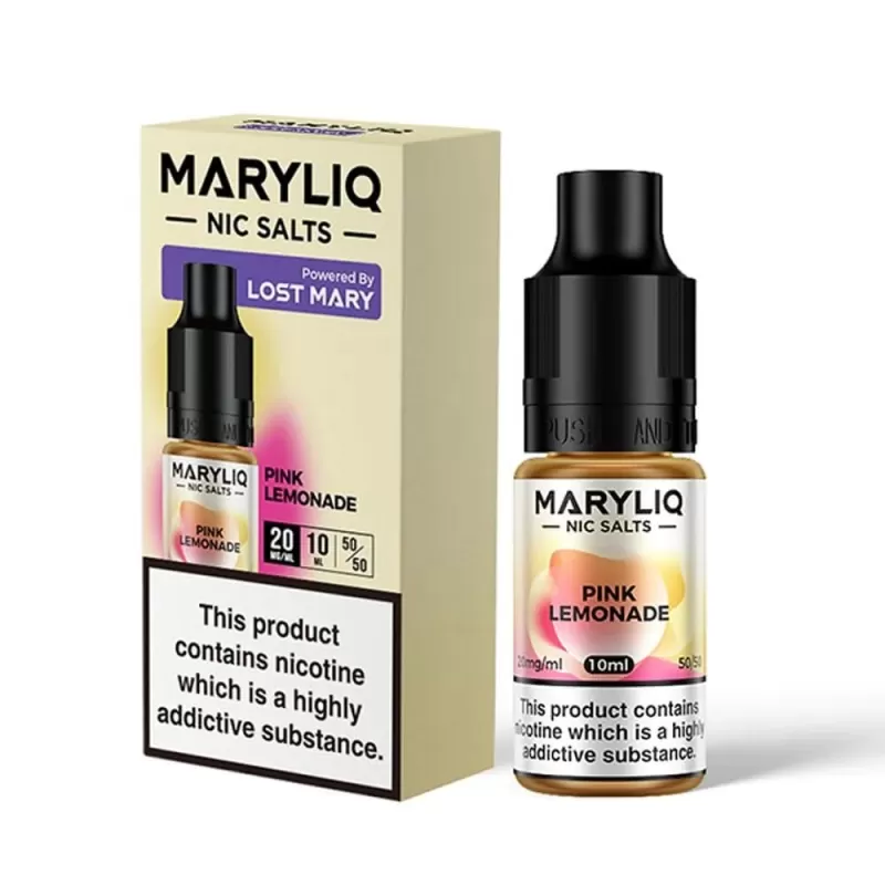 Pink Lemonade Nic Salt E-Liquid by Lost Mary Maryliq (10ml) - 20mg