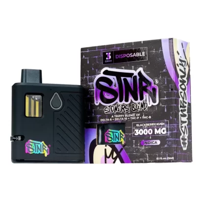STNR Creations Stoners Blend Disposable Vapes (3g) - strain#Apple Tartz>Blackberry Kush>Blueberry Banana Cake>Cherry Pie>Grapefruit Romulan>Laughing Buddha>Phat Bananas>Strawberry Melt